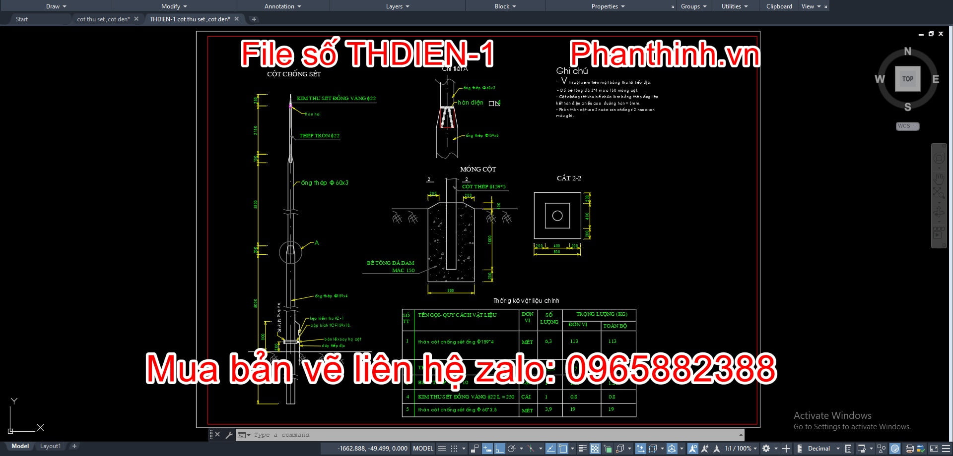 File Cad Kim Thu Set H Nh Nh S