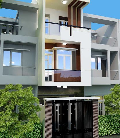Mẫu nhà phố đẹp quảng ninh