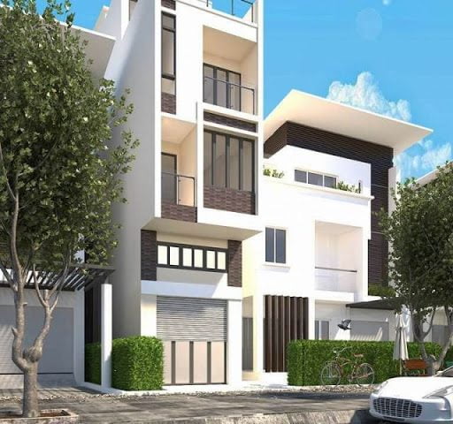 thiết kế nhà ống 3 tầng 1 tum