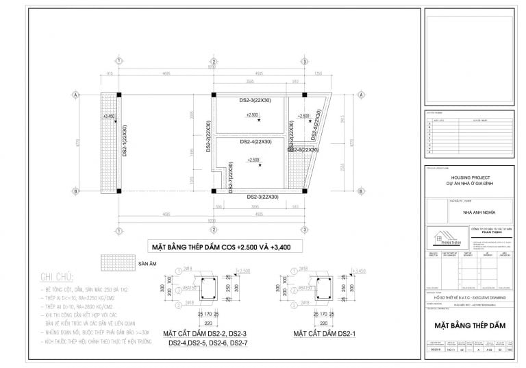 thiết kế nhà ống 1 tầng 5x9m, anh Nghĩa, Cao Xanh, Hạ Long, Quảng Ninh