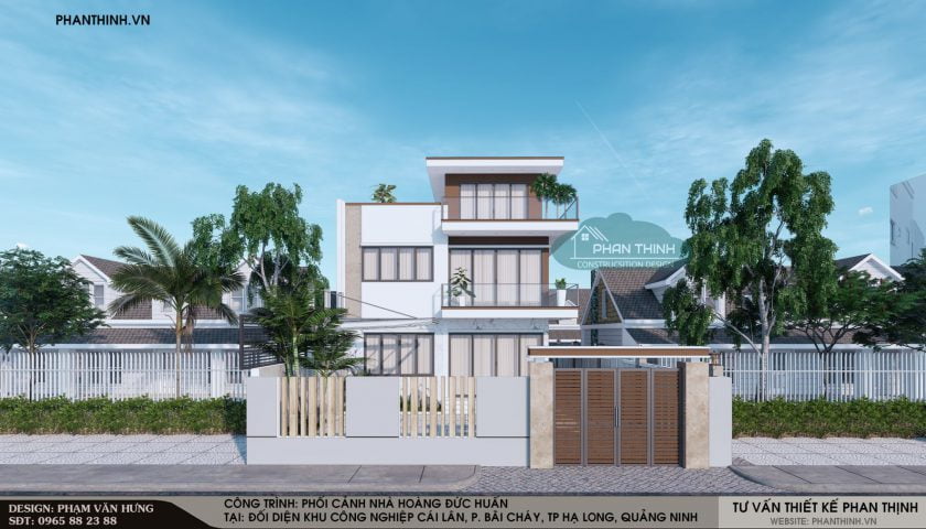 Phối cảnh nhà bạn Huấn