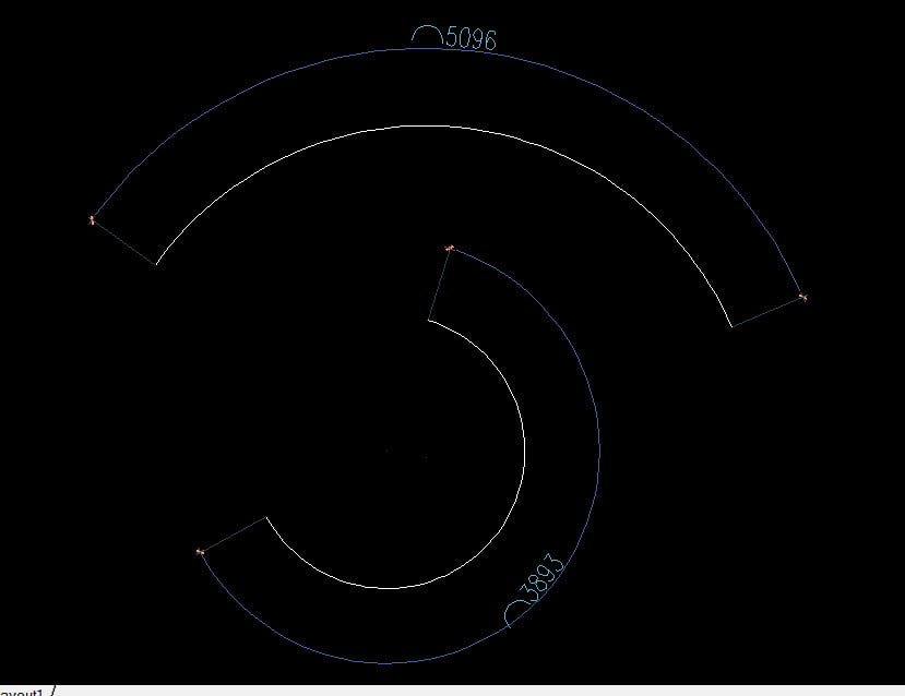 Đo cung tròn trong cad qua lệnh ARC LENGTH dim đường cong trong cad