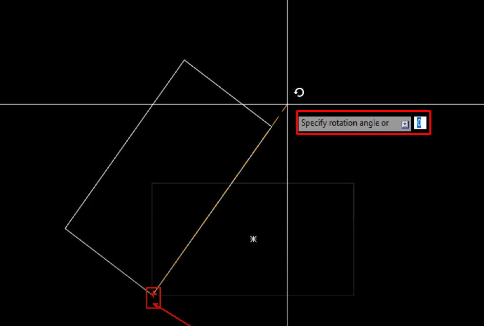 Cách xoay bản vẽ trong autocad xoay 45 độ