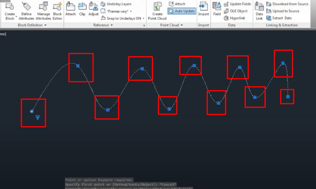 Bạn đang cần vẽ đường cong lượn sóng trong AutoCAD? Hãy xem hình ảnh liên quan để tìm hiểu cách thực hiện điều đó một cách dễ dàng và chuyên nghiệp nhất.