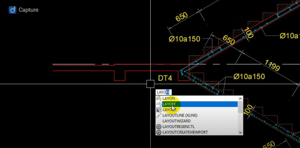 Lệnh ẩn nét trong cad - lệnh layoff