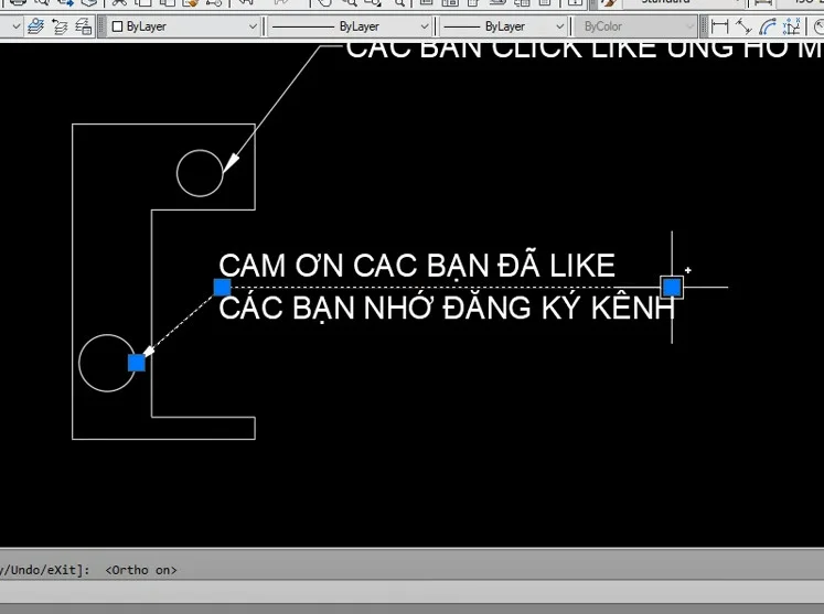 Cách vẽ mũi tên trong Cad mũi tên 2 đầu cong trên AutoCAD