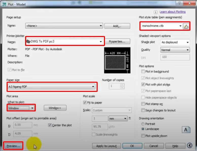Xuất file cad ra Pdf Xuất file cad ra Pdf
