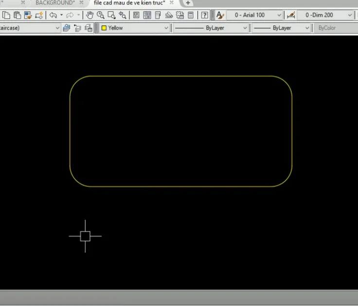 Cách vẽ hình chữ nhật trong CAD cực đơn giản chi tiết từng bước