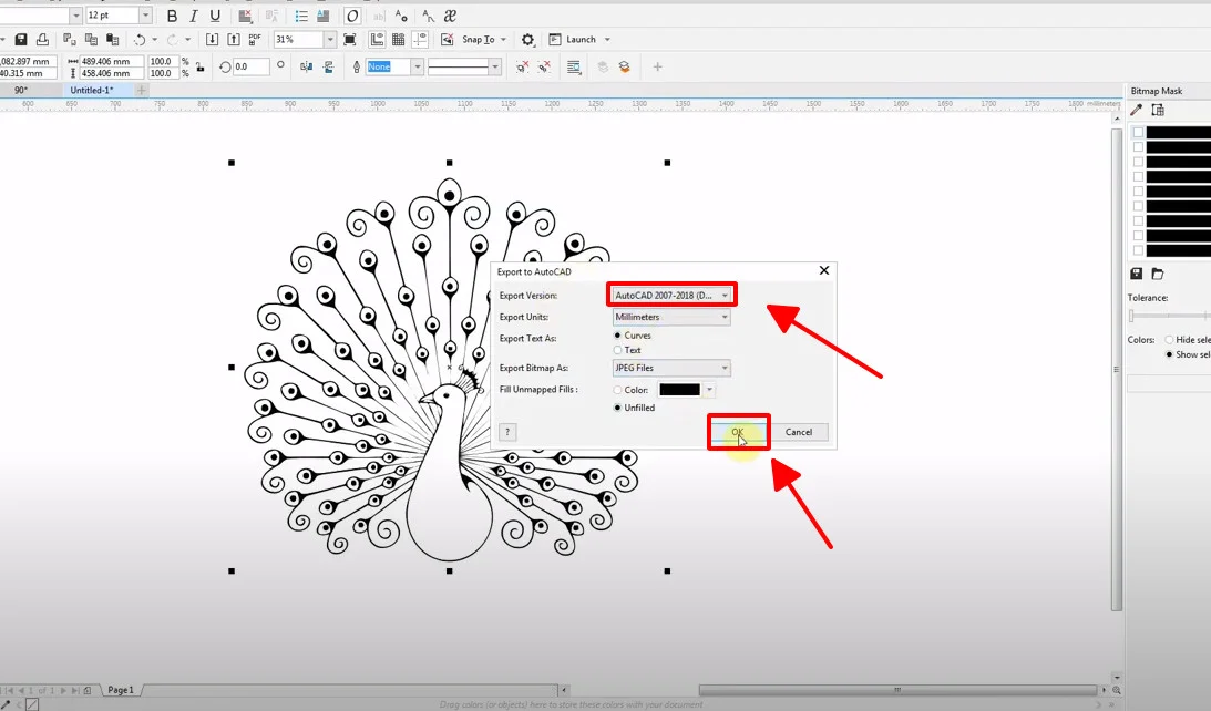 Chọn đuôi file cad DXF để chuyển đổi Chọn đuôi file cad DXF để chuyển đổi