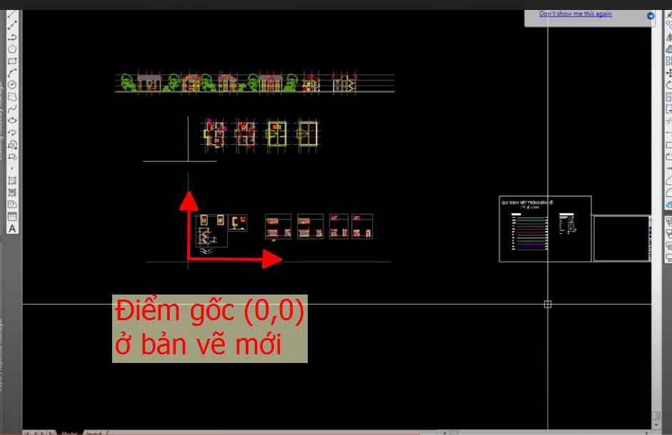 Copy đối tượng từ điểm gốc (0,0) bản vẽ gốc sang bản vẽ mới. Copy đối tượng từ điểm gốc (0,0) bản vẽ gốc sang bản vẽ mới.