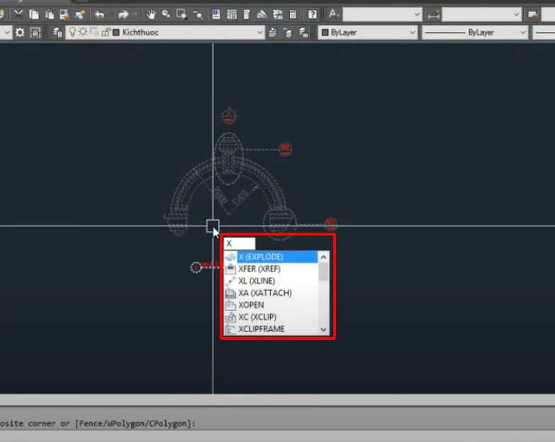 Dùng lệnh Explode phá đối tượng trong cad Dùng lệnh Explode phá đối tượng trong cad