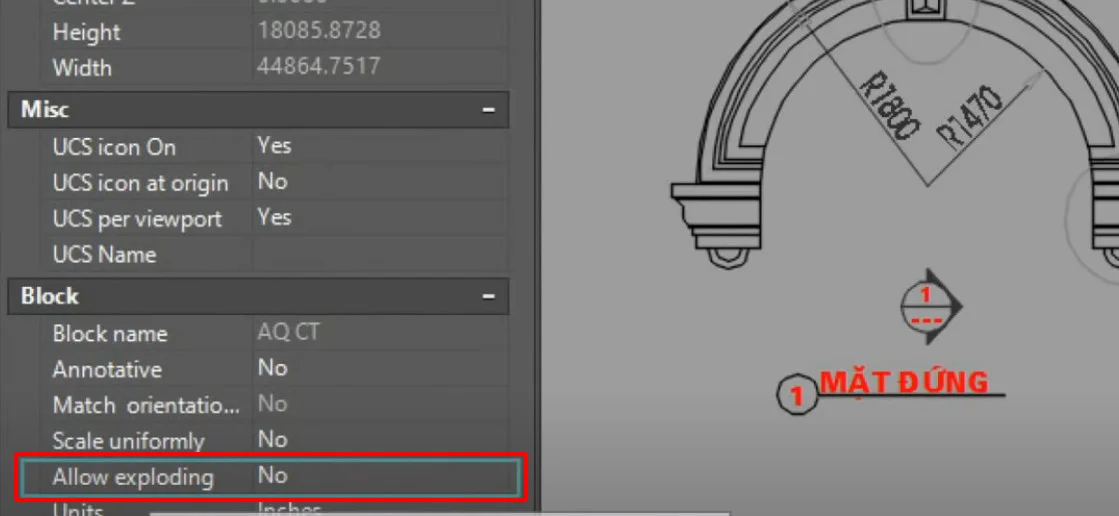 Tùy chọn cho phép Explode block trong cad Tùy chọn cho phép Explode block trong cad
