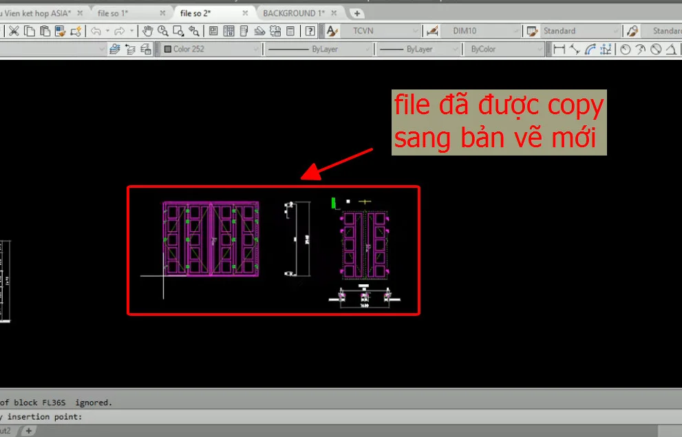 File đã được copy sang bản vẽ mới File đã được copy sang bản vẽ mới