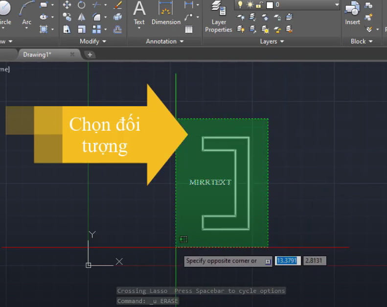 Lệnh Đối Xứng Trong Cad, Cách Dùng Mirror Lật Ngược Đối Tượng Trong Cad
