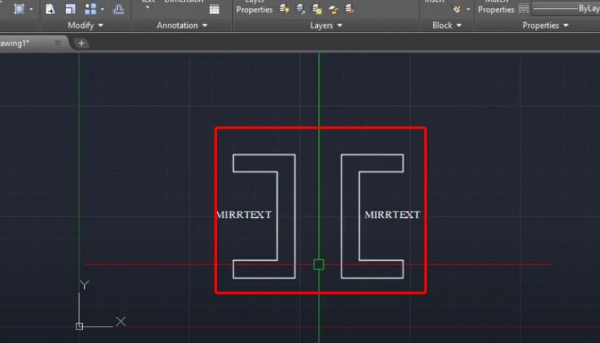 Lệnh đối xứng trong cad, cách dùng mirror lật ngược đối tượng trong cad