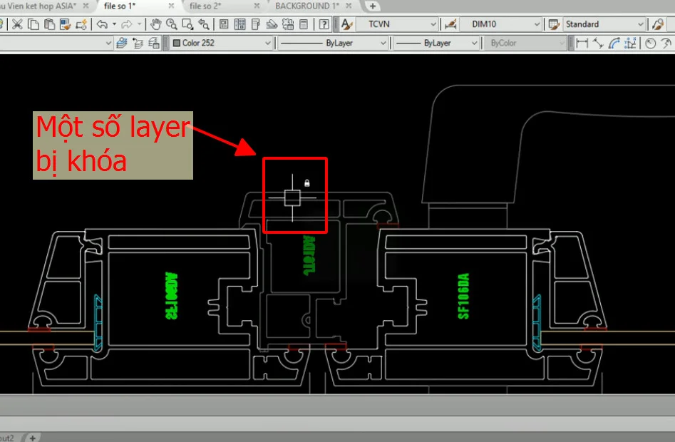Một số layer bị khóa khiến việc copy bị lỗi Một số layer bị khóa khiến việc copy bị lỗi