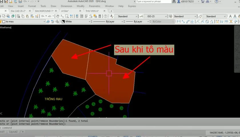 Tô Màu Trong Cad, Cách Tô Và Đổ Màu Nét Vẽ Trong Autocad Nhanh