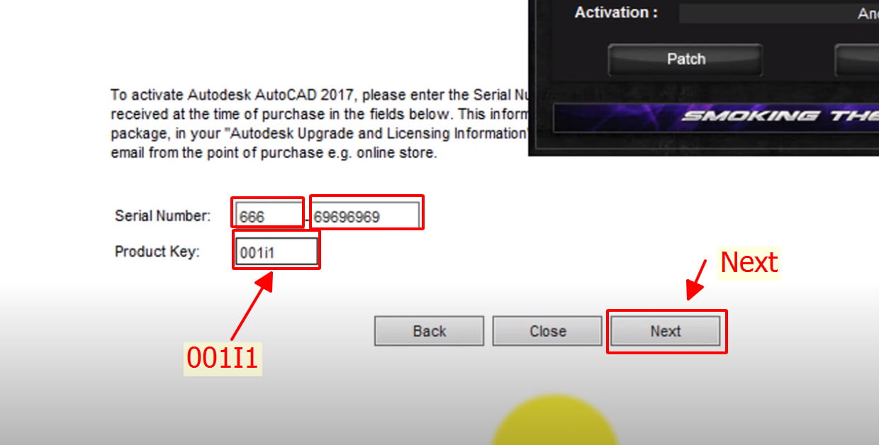 serial number autocad 2017