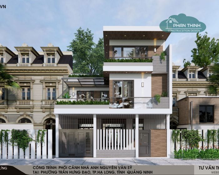 Phối cảnh nhà anh sỹ