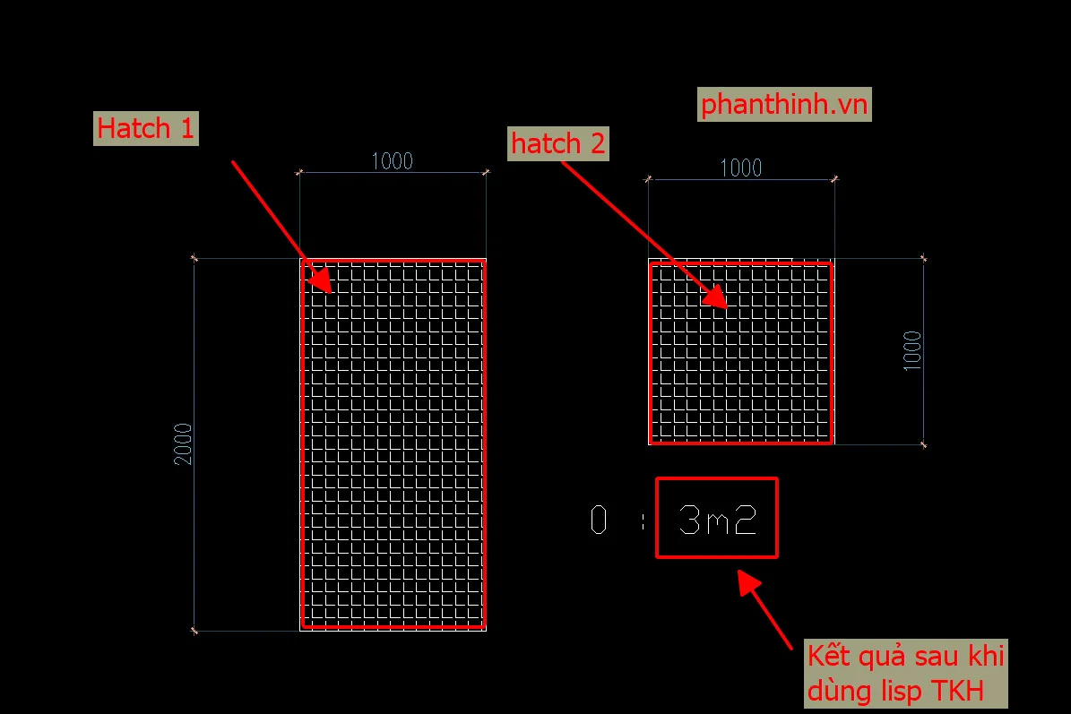 Lisp tính tổng diện tích Hatch TKH Lisp tính tổng diện tích Hatch TKH