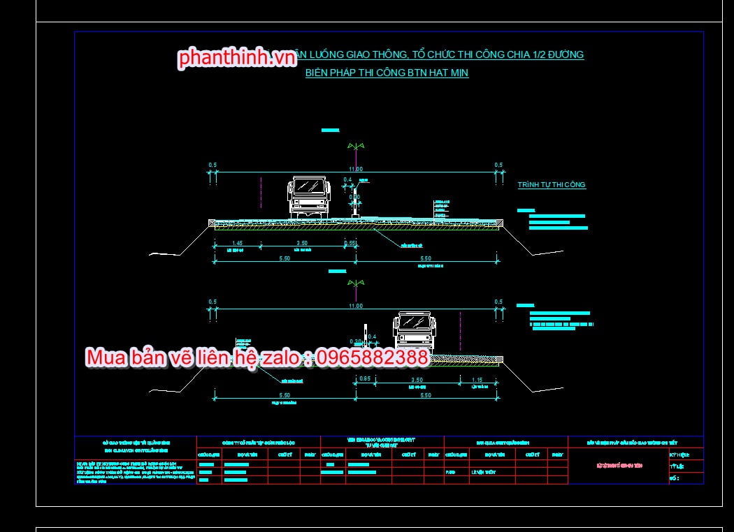 Biện pháp phân luồng giao thông làm đường tránh autocad.