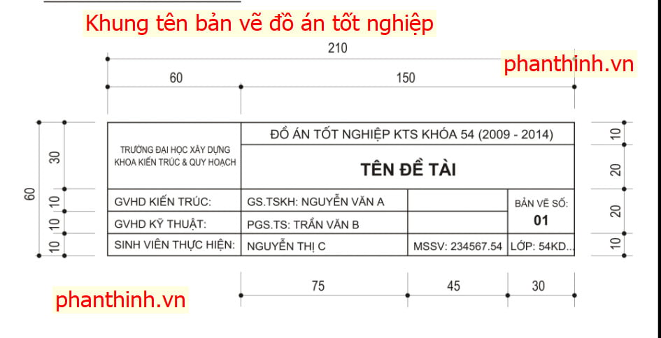 Một số mẫu khung tên bản vẽ thiết kế xây dựng đẹp mắt để tham khảo