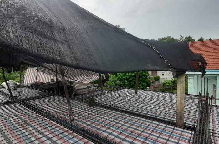 Quá trình làm thép mái nhà 2 tầng ở phường Việt Hưng Hạ Long