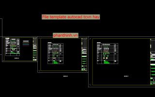 File template autocad theo tcvn, file cad mẫu với bộ layer chuẩn trong cad