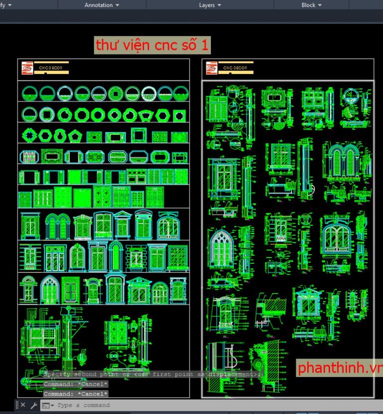 [888+] File cad cnc cực hiếm, gồm các CNC vách, CNC trần