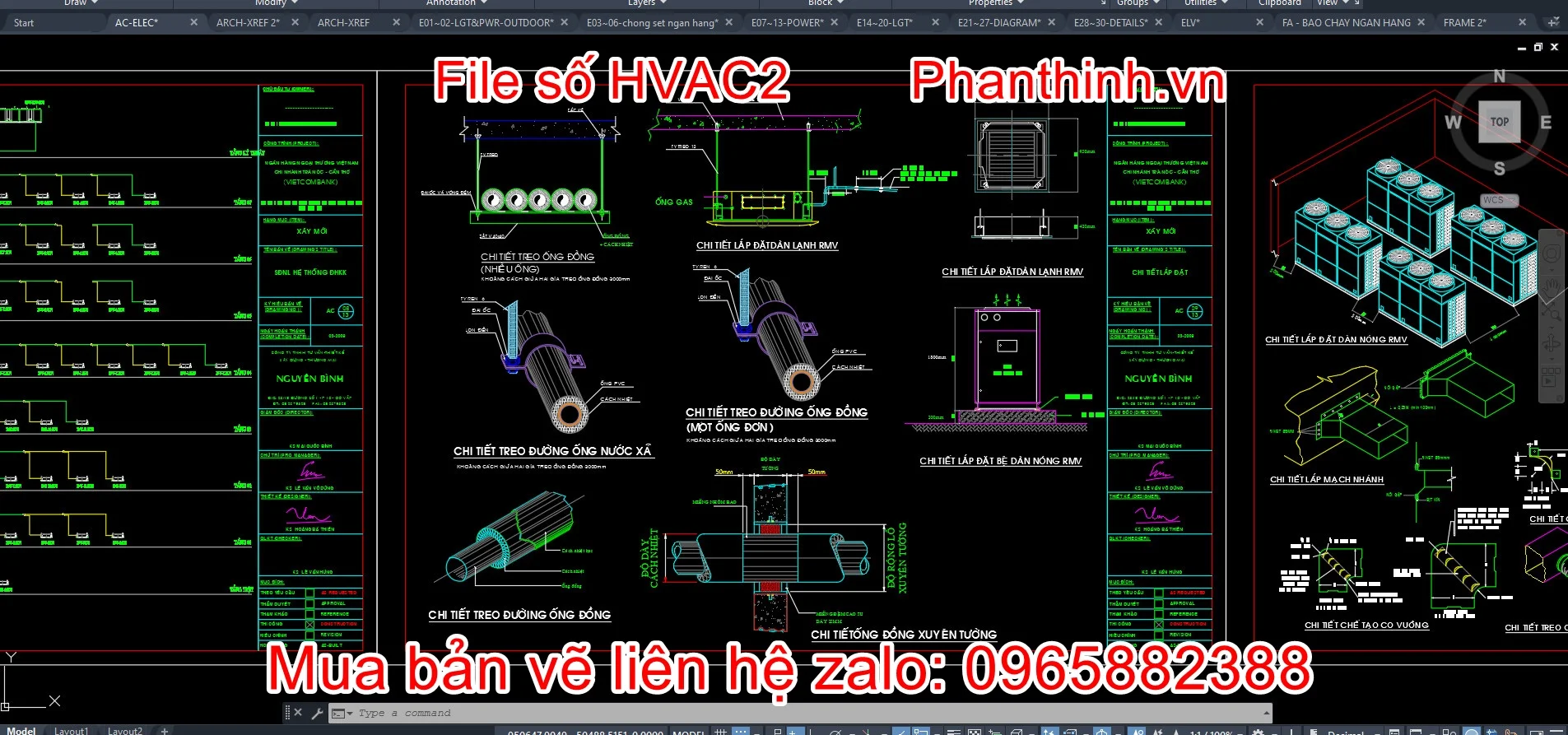Bản vẽ điều hòa không khí cad