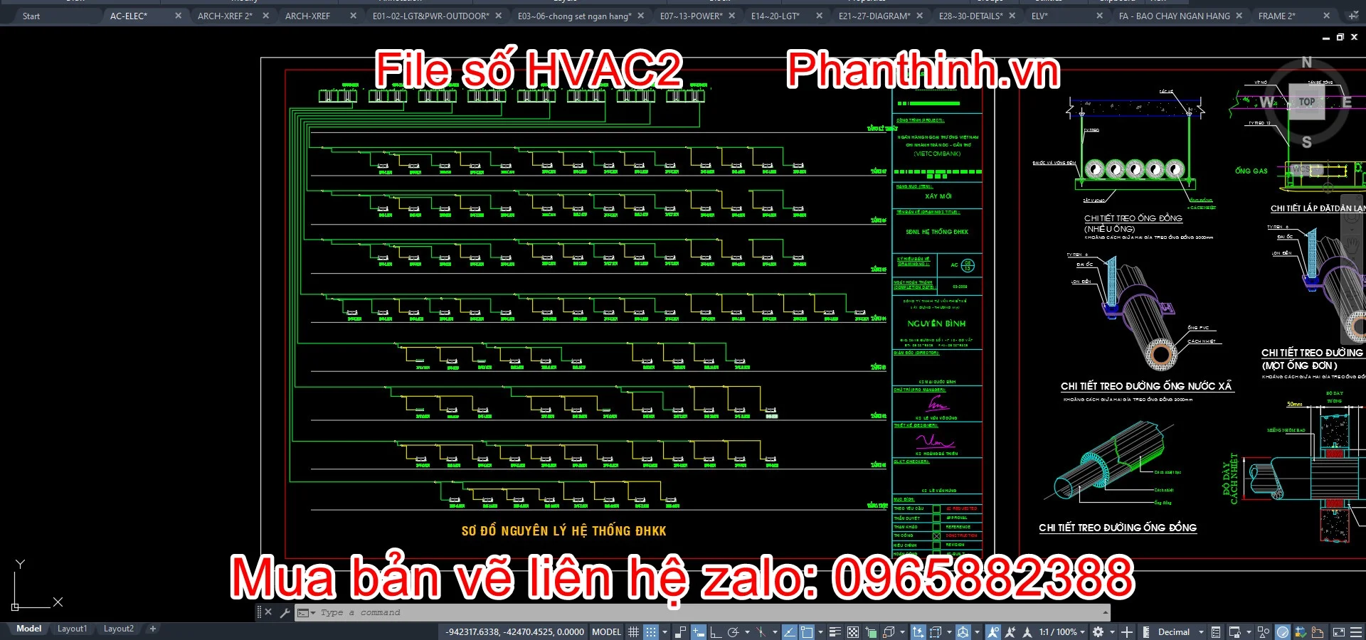 Điều hòa không khí cad