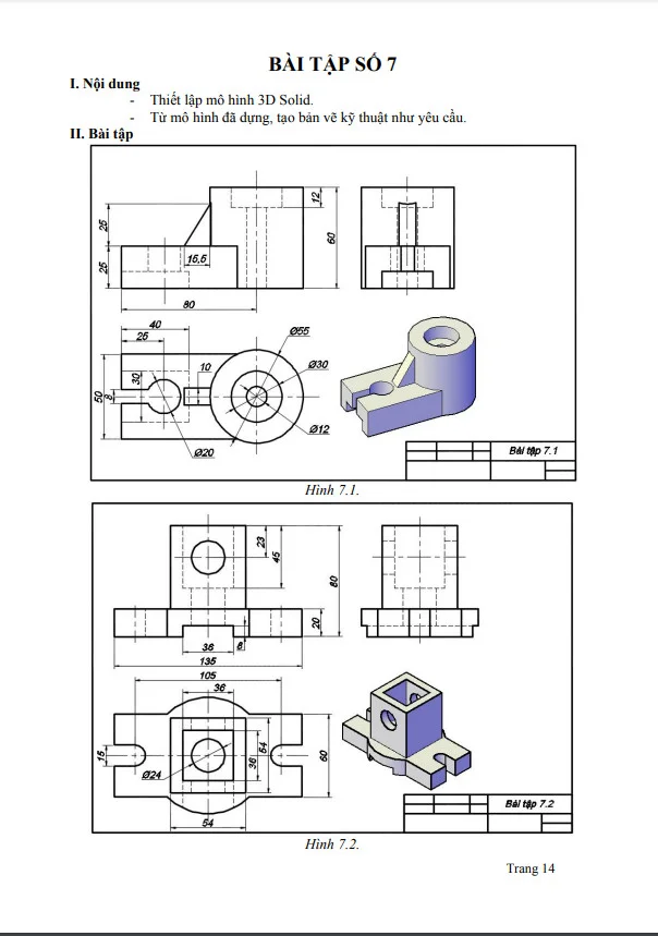 bài tập cad số 7