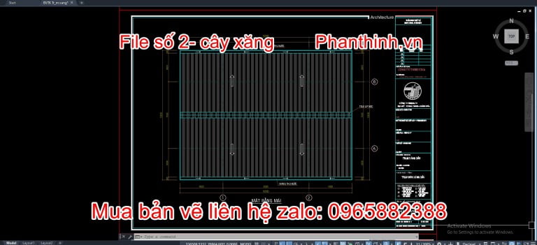 4+ Hồ sơ thiết kế bản vẽ cây xăng cad, gồm bản vẽ, dự toán