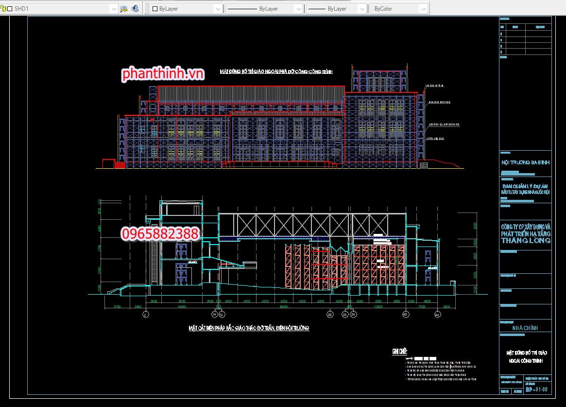 Tổng hợp bản vẽ thi công phá dỡ công trình autocad