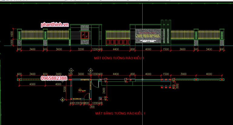 68+ Thư viện bản vẽ cổng hàng rào cad, cổng sắt, tường rào đẹp