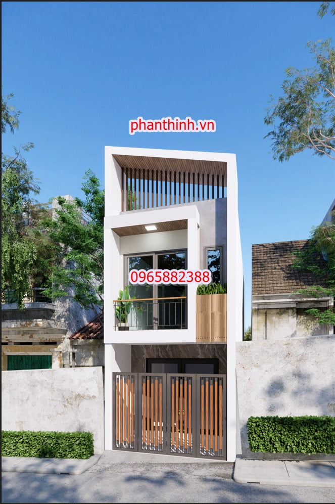 Tải download bản vẽ thiết kế nhà 2 tầng hiện đại ở Quảng Ninh.
