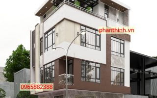 36 Bản vẽ thiết kế nhà phố nhà ống 4 tầng 2 mặt tiền autocad Quảng Ninh
