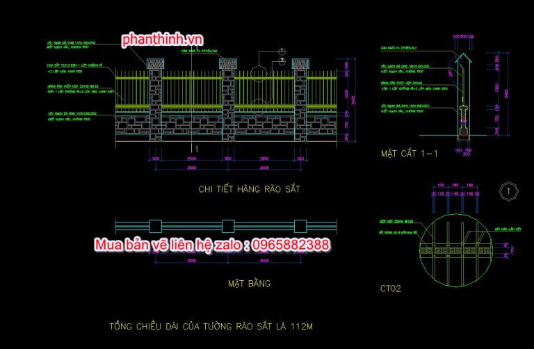 68+ Thư viện bản vẽ cổng hàng rào cad, cổng sắt, tường rào đẹp