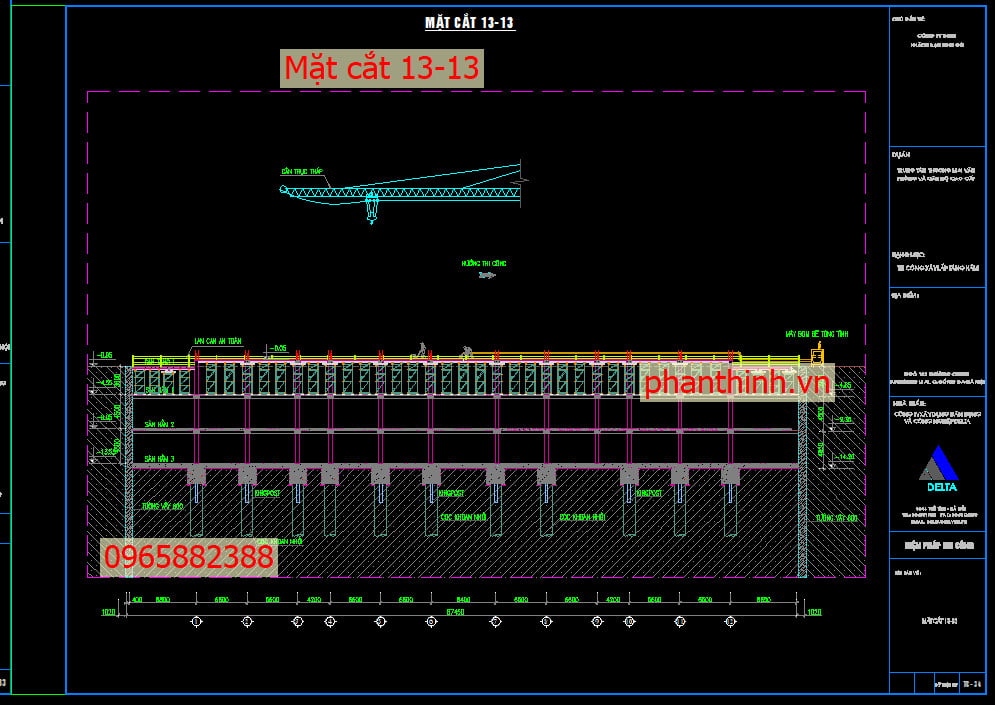 Mặt cắt 13-13