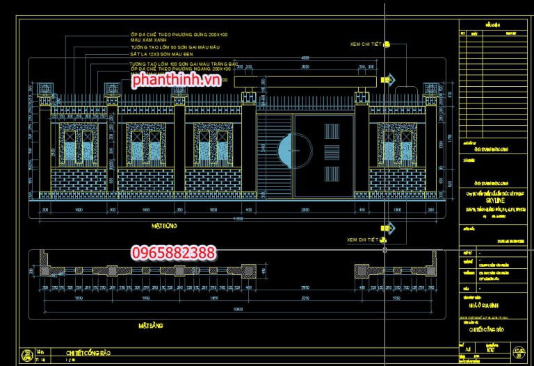 68+ Thư viện bản vẽ cổng hàng rào cad, cổng sắt, tường rào đẹp