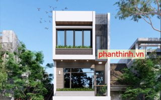 Thiết kế nhà 5x14m Quảng Ninh, ngôi nhà 3 tầng phong cách hiện đại