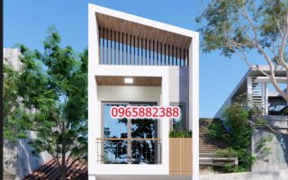 Thiết kế nhà 3.7x10m Quảng Ninh, ngôi nhà 2 tầng phong cách hiện đại