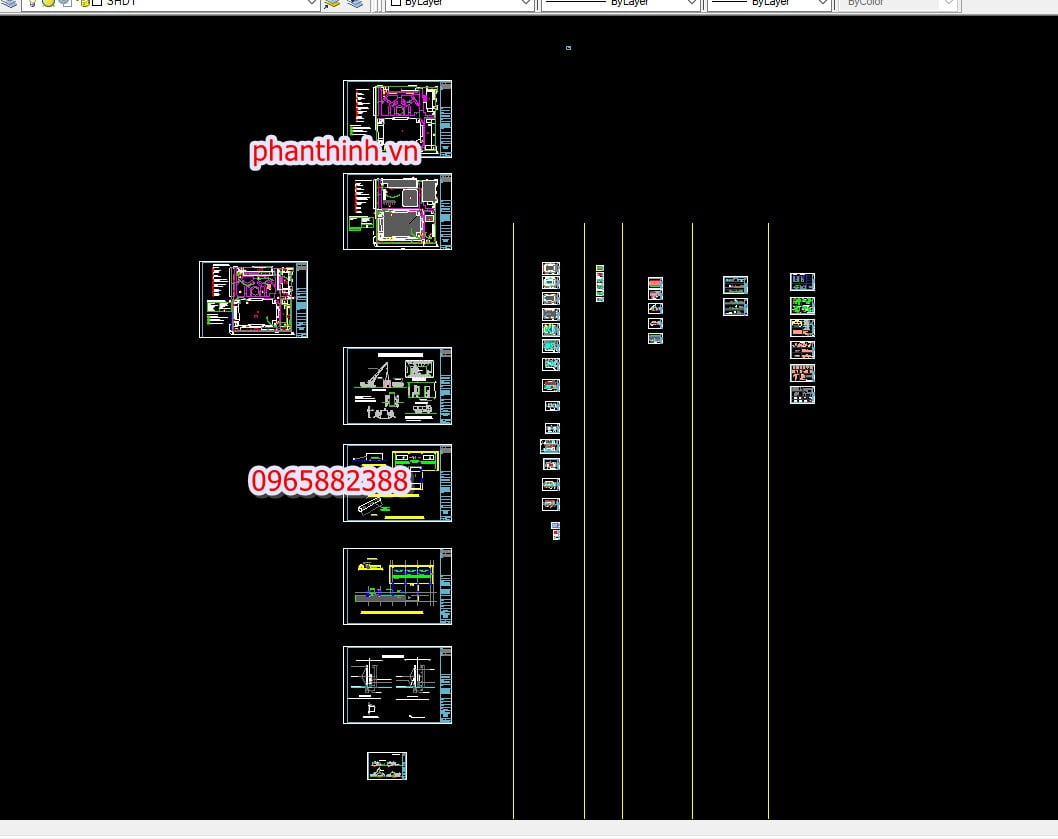 Tổng hợp bản vẽ thi công phá dỡ công trình autocad