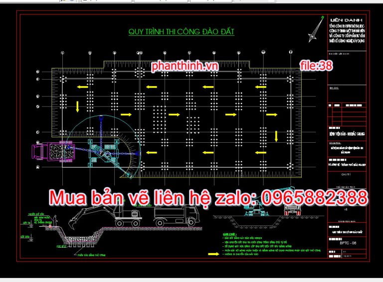 Tải bản vẽ biện pháp thi công công trình bệnh viện sản nhi autocad.