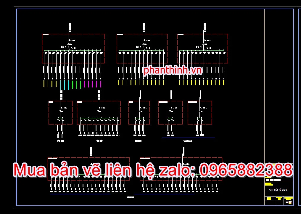 Thiết kế chi tiết tủ điện.