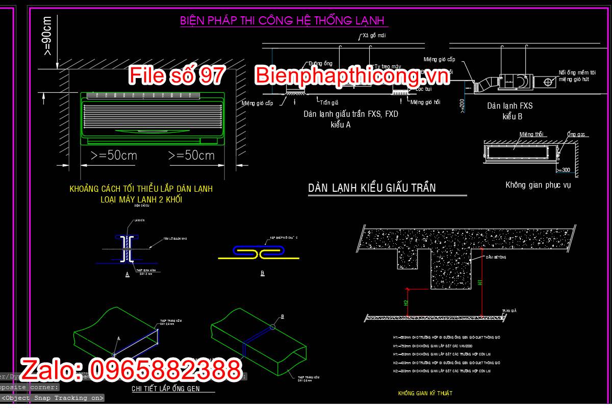 Biện pháp thi công hệ thống lạnh