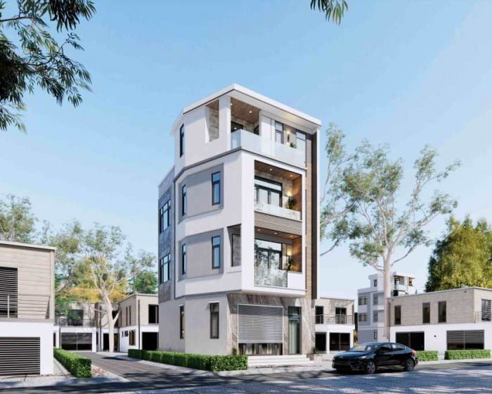 Mẫu thiết kế nhà 4 tầng tại phường Hồng Hải Hạ Long