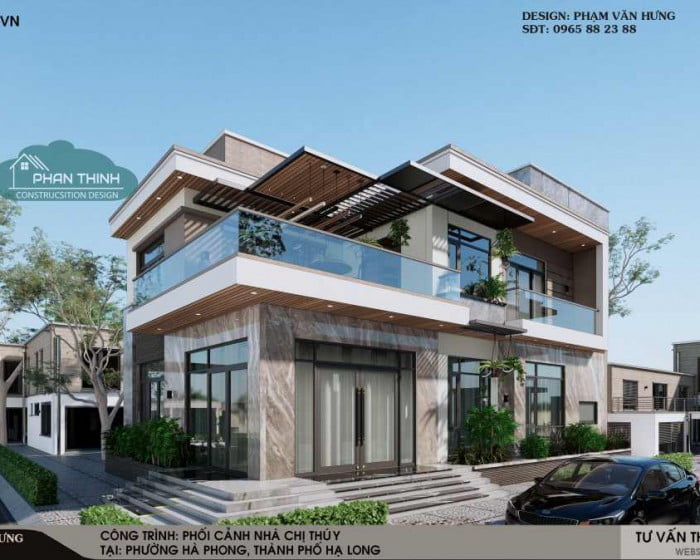 Biệt thự 2 tầng hiện đại tại phường Hà Phong