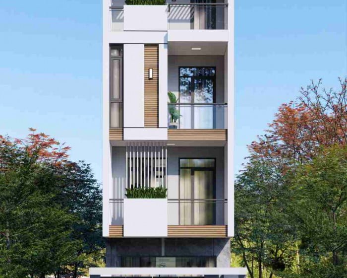 Thiết kế nhà phố 4 tầng hiện đại ở Hạ Long Quảng Ninh