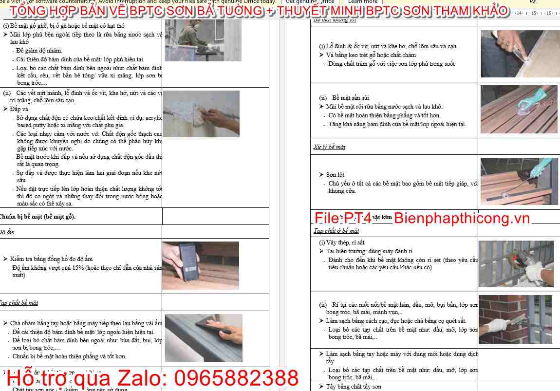 Thuyết minh bptc sơn nước nhà cao tầng.